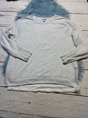 Athleta Coaster Luxe Recover Sweatshirt in Fog Grey Heather Sz L